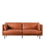 Wigmore Sofa in Brown Leather - Caspian House