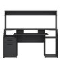 Black Gaming Desk with 1 Door and 1 Drawer - Function Plus 