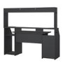 Black Gaming Desk with 1 Door and 1 Drawer - Function Plus 