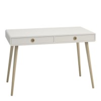 Off White Wooden Desk with Drawers - Softline 