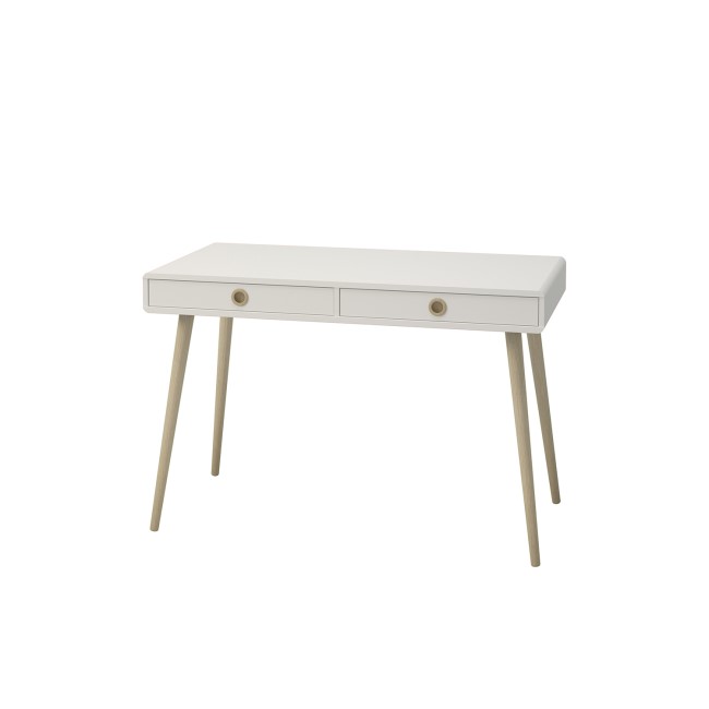 Off White Wooden Desk with Drawers - Softline 