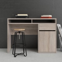 Oak Desk with Cupboard and Shelves - Function Plus