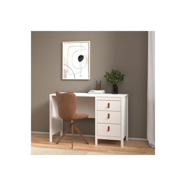 White Desk with Drawers - Barcelona 