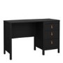 Black Desk with 3 Drawers - Barcelona 