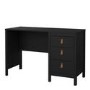 Black Desk with 3 Drawers - Barcelona 