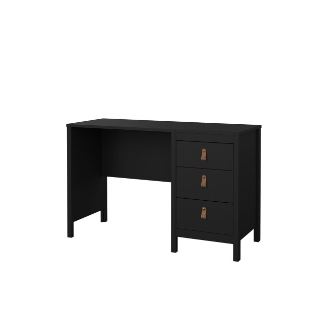 Black Desk with 3 Drawers - Barcelona 