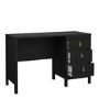 Black Desk with 3 Drawers - Barcelona 