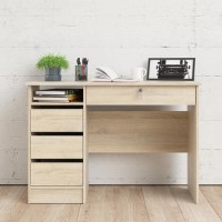 Oak Desk with Drawers - Function Plus 