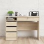 Oak Desk with Drawers - Function Plus 