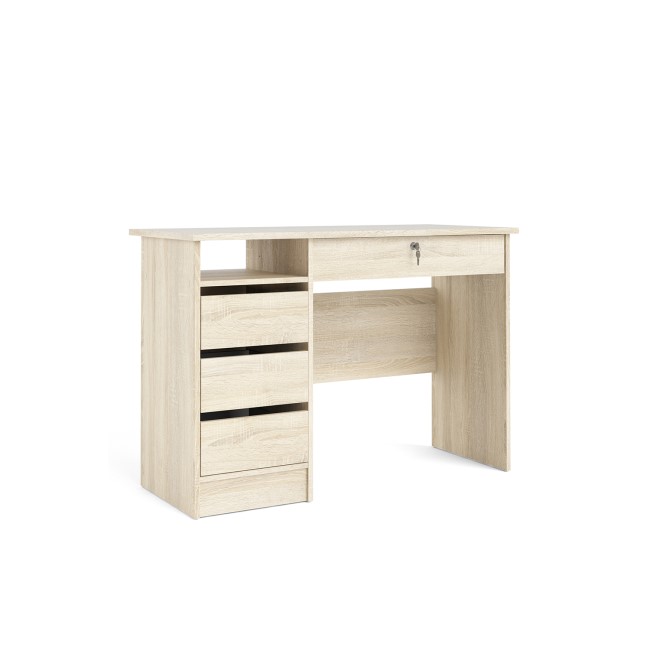 Oak Desk with Drawers - Function Plus 