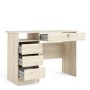 Oak Desk with Drawers - Function Plus 