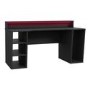 Black Gaming Desk 2 Shelves with Colour Changing LED - Tezaur