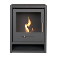 OKO S1 Bio Ethanol Stove in Charcoal Grey - Adam