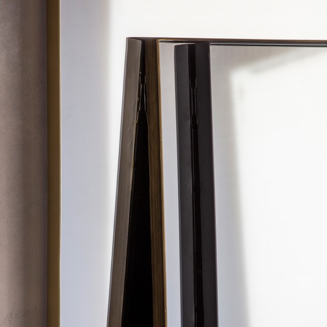 Rectangular Leaner Hurston Mirror Bronze