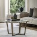 Marble Effect Green Round Coffee Table with Brass Legs - Lusso - Caspian House 