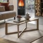 Rectangular Smoked Coffee Table - Caspian House 