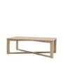 Rectangular Smoked Coffee Table - Caspian House 