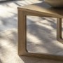 Rectangular Smoked Coffee Table - Caspian House 