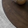 Round Mango Wood Coffee Table with Ball Feet - Sculpt- Caspian House 