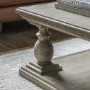 Square Pine Pedestal Coffee Table with Storage - Vancouver - Caspian House