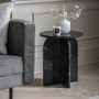 Marble Side Table Charcoal - Amalfi - Caspian House