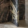 Marble Side Table Charcoal - Amalfi - Caspian House