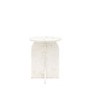 Marble Side Table White - Amalfi - Caspian House 