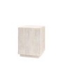 White Wash Mango Wood Side Table - Lowa - Caspian House 