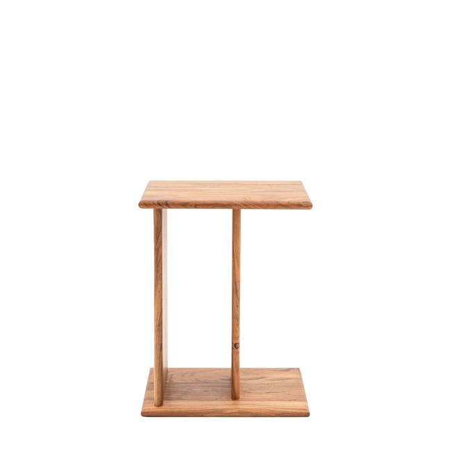 Oak Side Table with Storage - Milano - Caspian Hosue 