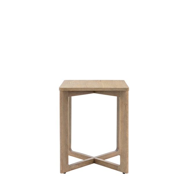 Square Smoked Side Table - Caspian House 