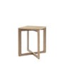 Square Smoked Side Table - Caspian House 