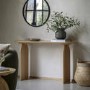 Large Curved Natural Console Table - Geo - Caspian House