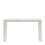 Large White Wash Mango Wood Console Table - Lowa - Caspian House 