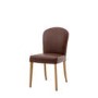 Set of 2 Brown Leather Dining Chairs - Hinton - Caspian House