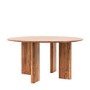 Round Wooden Dining Table with 3 legs seats 6 - Borden - Caspian House 