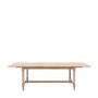 Large Oak Extendable Dining Table with Bobbin Detail seats 8 - Artisan - Caspian House 