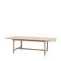 Large Oak Extendable Dining Table with Bobbin Detail seats 8 - Artisan - Caspian House 