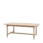 Large Oak Extendable Dining Table with Bobbin Detail seats 8 - Artisan - Caspian House 