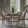 Round Oak Extendable Dining Table with Bobbin Detail seats 6 - Artisan - Caspian House 