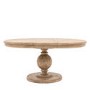 Round to Oval Extendable Pedestal Dining Table - Vancouver - Caspian House