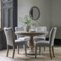 Round to Oval Extendable Pedestal Dining Table - Vancouver - Caspian House