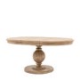 Round to Oval Extendable Pedestal Dining Table - Vancouver - Caspian House