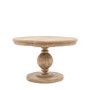 Round to Oval Extendable Pedestal Dining Table - Vancouver - Caspian House