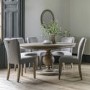 Round to Oval Extendable Pedestal Dining Table - Vancouver - Caspian House