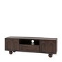 Mango wood Tv Unit with Ball Feet - Arc - Caspian House 