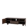 Mango wood Tv Unit with Ball Feet - Arc - Caspian House 