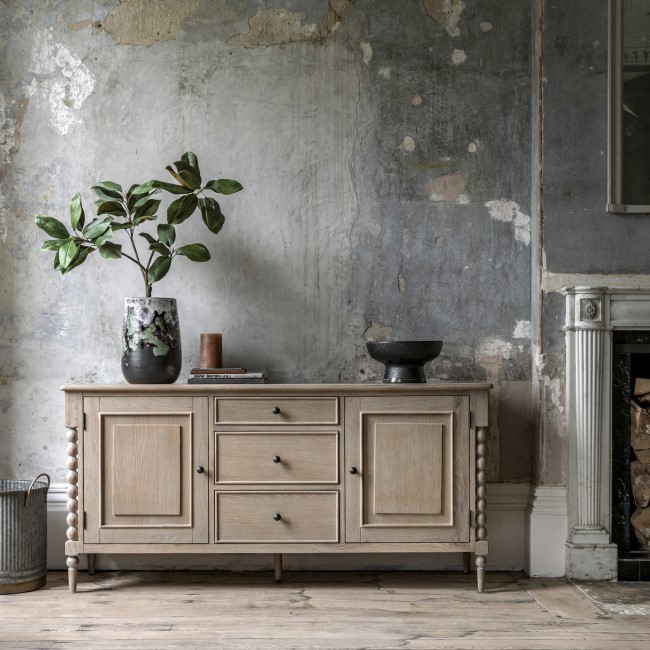 Oak Sideboard with Bobbin Detail - Artisan - Caspian House 