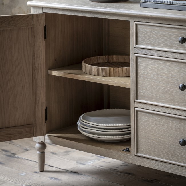 Oak Sideboard with Bobbin Detail - Artisan - Caspian House 