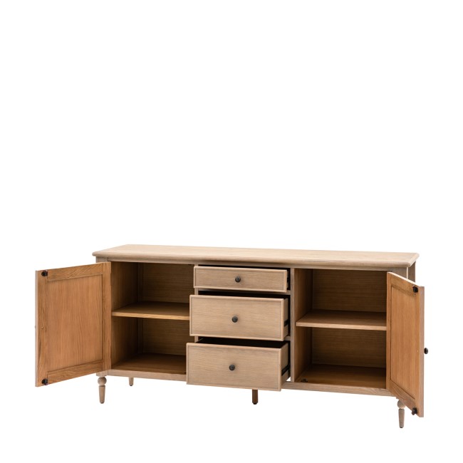 Oak Sideboard with Bobbin Detail - Artisan - Caspian House 