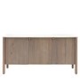 Mango Wood Fluted Sideboard with Marble Top - Marmon - Caspian Hosue 